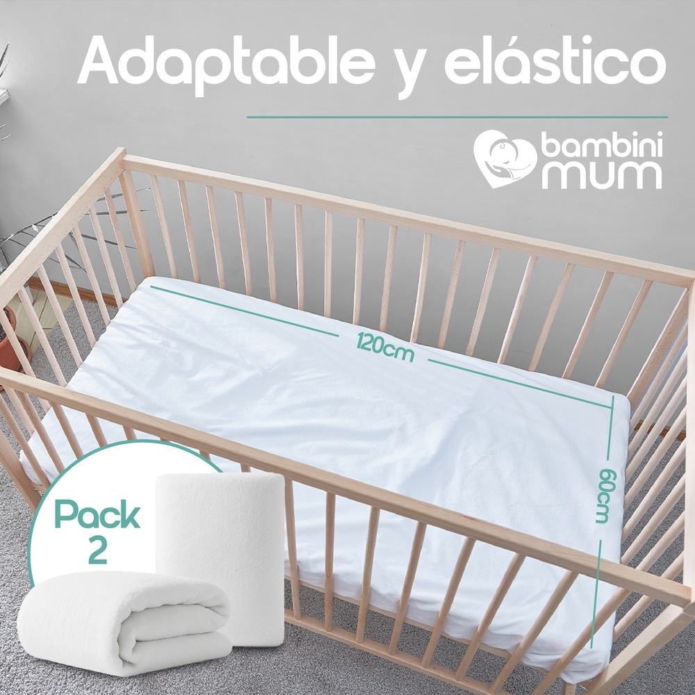 Protector de colchón adaptable y elástico, disponible en pack de 2