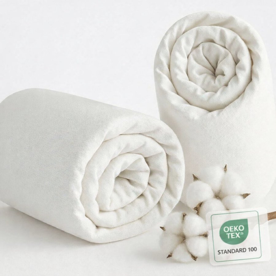 Sábanas bajeras ajustables de algodón para minicuna Bambini Mum, certificado OEKO-TEX